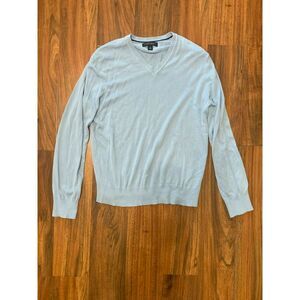 Banana Republic Baby Blue Men's Silk Cashmere Layering Sweater, size M